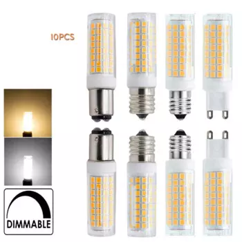 10X9W Кукурузная лампочка E11 E12 E17 Ba15D G8 Световая лампа 110V 130V 220V Теплый белый мини 360 - лучевая лампа G9 Двухцветный