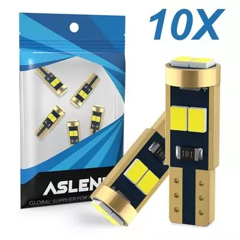 10x 6SMD T5 W3W W1.2W сверхъяркая фотолампа Автомобильная приборная панель датчик лампы Автомобильный Фонарь индикатор освещения