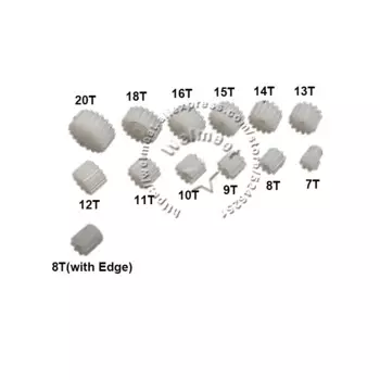 Пластиковые шестерни Welmeet, модуль 0,5, 7-20 зубьев
