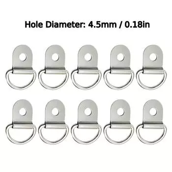 10x D кольцевой анкер, кольца, аксессуары, тяговый крючок, прочное черное Крепежное кольцо для автомобиля, грузовика, фургона, лодки