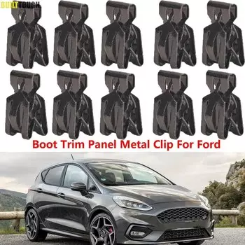 10x для Ford Fiesta MK6 Focus MK3 Mondeo MK3 S-MAX MK1, декоративная панель багажника, металлические зажимы, зажимы, нагрузочный отсек 1430815 В 712474 S439