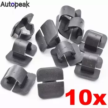 10x для VW Polo Tiguan Passat B5 B6 SEAT Leon 2 Skoda Octavia, изоляция капота, пластиковый фиксатор, держатель капота, зажим для накладки