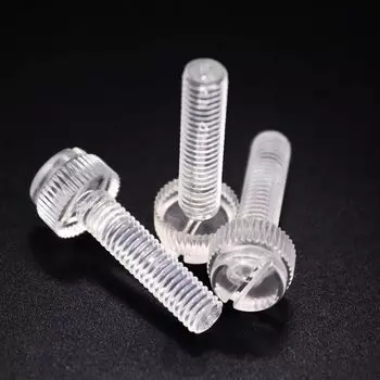 10X M3 M4 M5 M6 M8 акриловый прозрачный пластиковый рифленый винт с шлицевой головкой Регулировка безинструментальный винт ручная затяжка болт с большим пальцем винт