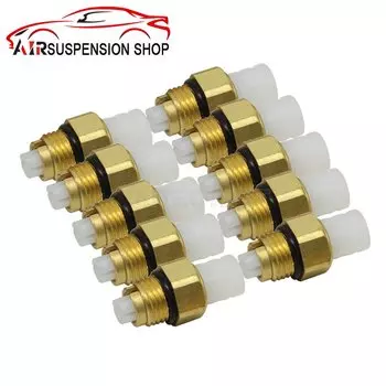 10x M8/M10 разъем пневматической подвески, латунные фитинги для Mercedes W221 W220 W164 W211 W212 W251, Audi Q7 VW Touareg Cayenne Jeep