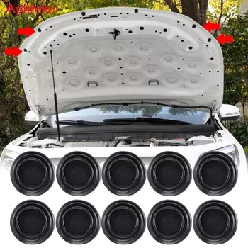 10x Силиконовая накладка против столкновений, автомобильное закрытие дверей, Противоударная защита, звукоизоляционные бесшумные буферные наклейки, прокладка, автомобильные аксессуары