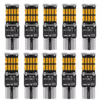 10x T10 W5W автомобиля светодиодный Canbus лампы для Ford Focus 2 3 Fiesta MK2 MK3 Mondeo MK4 Fusion Ranger укрыты внутренной сводной светильник Лампы для чтения светильник s