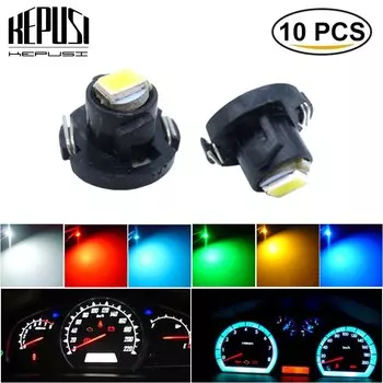 10x T3 T4.2 T4.7 Светодиодная автомобильная лампа для внутреннего освесветильник, приборной панели, индикатор переключателя радио, лампа для контроля климата