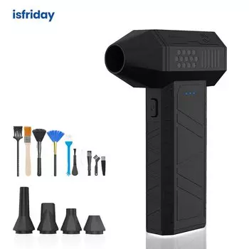 110000RPM Car Electric Air Duster X3 Mini Turbo Violent Fan with 3 Speeds Rechargeable Super Jet Dry Blower for Truck Keyboard