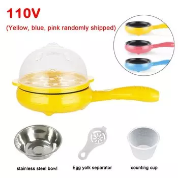 110 В/220 В многофункциональный бытовой мини-омлет для яиц, блинчиков, жареных, неприлипающих, вареных яиц, пароварка, плита