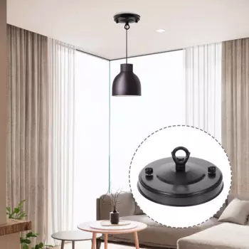 110pcs Black Chandelier Canopy Kit Ceiling Cover Plate Chandelier Shade Pendant Light Mounting Bracket nament Ceiling Canopy