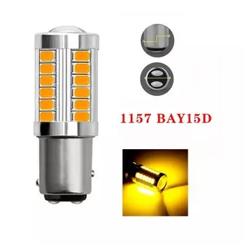 1156 1157 P21/5W BAY15D 33SMD 5630 5730 светодиодов, супер яркие стоп-сигналы, противотуманные фары 21/5 Вт, Автомобильные дневные ходовые лампы, лампы стоп-сигнала 12 В