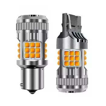 1156 лм P21W Led 7443 Ba15s автомобильный светильник 1157 T20 W21W 21/5W 7440 BAY15D 3157 3156 лампа автомобильный Задний стояночный стоп-сигнал Canbus