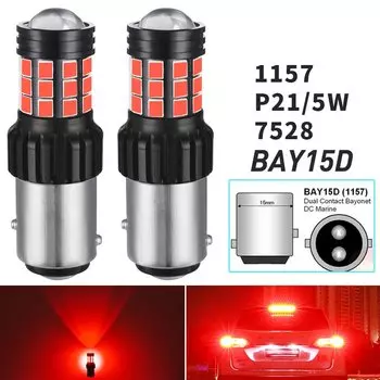 1157 P21/5W BAY15D 7528 светодиодная лампочка, Диодная задняя лампа 12 В для Kia Sportage Rio 3 4 Sorento Ceed Stonic Soul Picanto