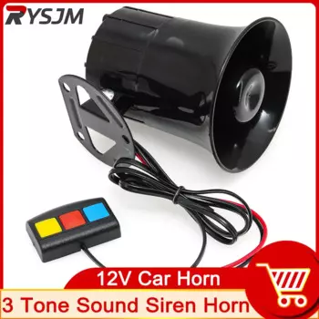 115 дБ 12 В 3-тональный звук громкий автомобильный звуковой сигнал мотоцикла предупреждающая сигнализация полицейская пожарная сирена звуковой сигнал автомобильные аксессуары по индивидуальному заказу