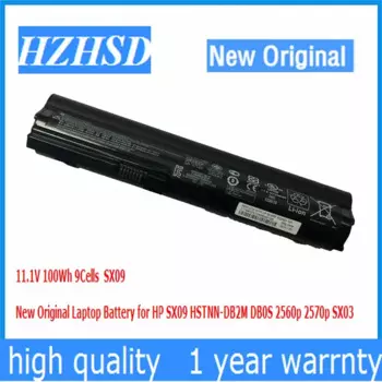 11,1 В 2560 Втч 9 ячеек SX09 новый оригинальный аккумулятор для ноутбука HP SX09 HSTNN-DB2M DB0S 2570p SX03