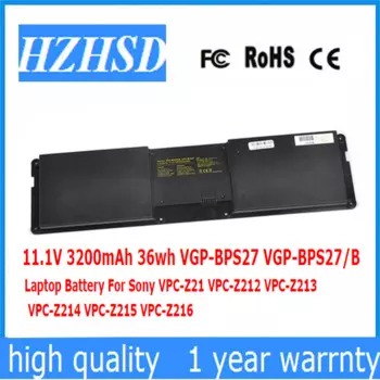 11,1 В, 3200 мАч, 36 Втч, VGP-BPS27 VGP-BPS27/B, аккумулятор для ноутбука Sony VPC-Z21 VPC-Z212 VPC-Z213 VPC-Z214 VPC-Z215 VPC-Z216