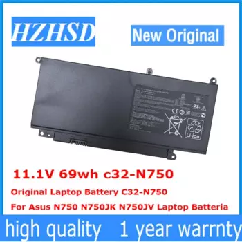 11,1 В 69 Втч c32-N750 Оригинальный аккумулятор для ноутбука C32-N750 для Asus N750 N750JK N750JV Аккумулятор для ноутбука