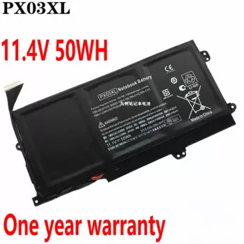 11,4 V 50WH PX03XL HSTNN-LB4P Аккумулятор для ноутбука HP Envy 14-K002LA K127TX M6-K012DX TPN-C109 C110 C111 715050-001 714762-2C1