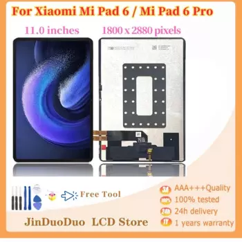11-дюймовый новый ЖК-дисплей для Xiaomi Pad 6, ЖК-дисплей, преобразователь сенсорного экрана в сборе для Xiaomi Mi Pad 6 Pro, замена ЖК-дисплея