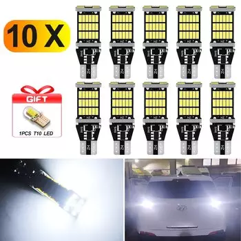 1200LM 921 T15 Светодиодные лампы заднего хода Автомобильные 912 W16W Canbus Wy16W Автоматическая индикаторная лампа 6000K Белый Янтарный Желтый 12 В