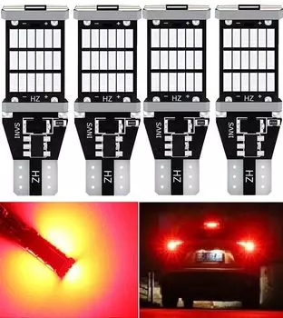 1200LM T15 921 Светодиодные Автомобильные Лампы Задний Стоп-сигнал 912 W16W Canbus 6000K Белый Янтарно-Желтый 12 В Автоматиче...