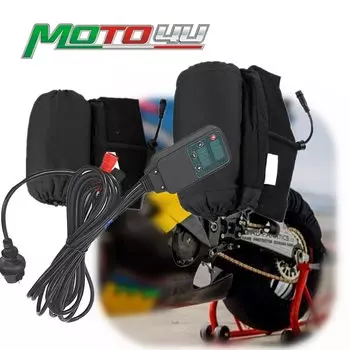 120/200 обогреватель шин для мотоцикла обогреватель шин чехол для передней и задней шин с цифровым 220 В с европейской вилкой электрическое одеяло