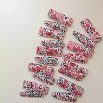120 шт./лот 2 "базовые детские заколки для волос, хлопковые заколки для волос с цветочным принтом, заколки для волос, BB заколки, детские заколки для девочек
