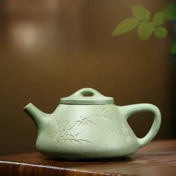 120cc Yixing сырая руда, зеленый песок, фиолетовый песок, горшок Shipiao, домашний Глиняный Чайник, Офисная чайная чашка, набор для напитков, деловой подарок