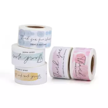 Набор наклеек "Спасибо", 120 шт.