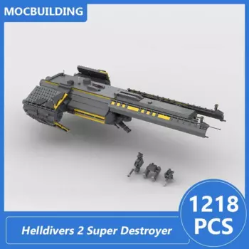 1218 шт., Детский конструктор Moc, Разрушитель