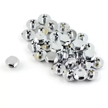 125 шт. заклепки для колесных дисков губ автомобильных гаек украшения шин гвоздей тюнинга штифты, винты Auto сплав ZSD4 хром Hxagon
