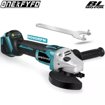 Аккумуляторная бесщеточная угловая шлифовальная машина ONEKFYFD 125 мм