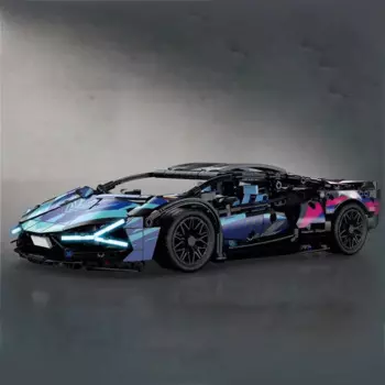 1280 шт., Детский конструктор «суперкар»