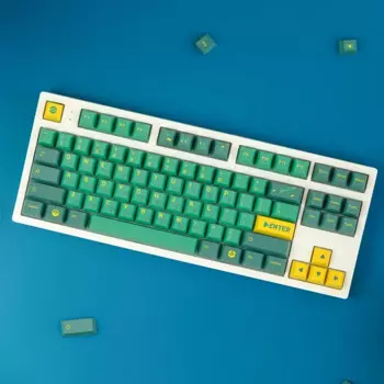 129 клавиш, колпачки для клавиш японского аниме, вишневый профиль, колпачки для клавиш DYE-SUB PBT со сдвигом 1,75U 2U для механической клавиатуры Cherry MX Switch