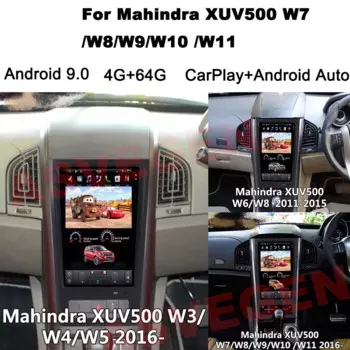 12,1 "Android 9,0 Telsa Автомобильный GPS-навигатор для Mahindra XUV500 W7/W8/W9/W10 /W11 с 4G 64G Мультимедийный Видео Стерео
