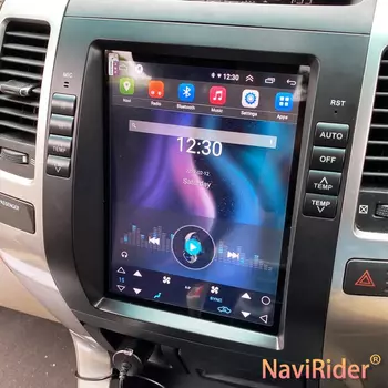 12,1-дюймовый автомобильный радиоприемник для Prado 120 Lexus Gx470 для Toyota Land Cruiser 2002-2009 CarPlay Android 13 Auto Tesla Style BT 4G WIFI GPS