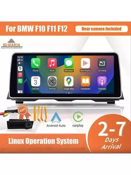 12,3 "1920*720 HD автомобильный мультимедийный сенсорный экран для BMW 5 серии F10 F11 F12 Android Auto NBT CIC система беспроводной Carplay