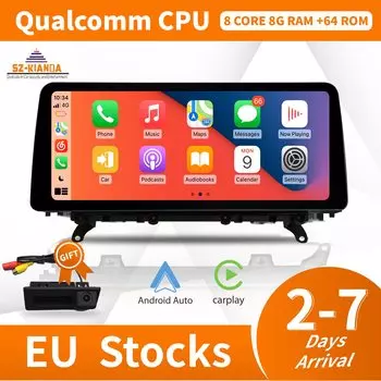 12,3 дюймовый 1920*720P беспроводной CarPlay Автомобильный GPS-навигатор мультимедиа Android 12 для BMW X5 E70 X6 E71 CCC CIC NBT система 4G SIM