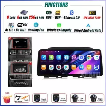 12,3 дюймовый Android 14 экран для Mazda CX5 CX-5 CX 5 2012 2015 Автомобильный мультимедийный видеоплеер GPS навигация радио Carplay головное устройство