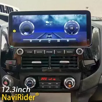 12,3-дюймовый Android-экран для Mitsubishi Pajero 4 V80 V88 V90 V93 V97 V98 2007-2020, автомобильный радиоприемник, мультимедийный плеер Carplay GPS Navi
