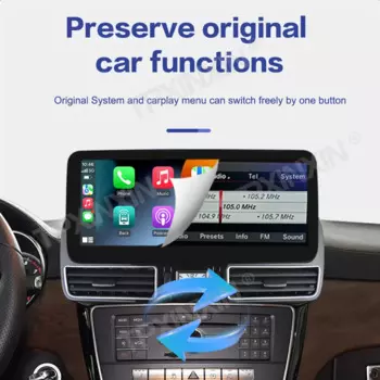 12,3-дюймовый автомобильный радиоприемник Linux OS для Mercedes Benz GLE GLS 2016-2018 NTG 5,0, мультимедийный плеер, обновление головное устройство Android Auto CarPlay