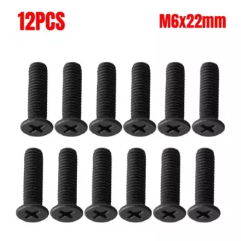 12/6 шт. адаптер хвостовика сверлильного патрона, винт с левой резьбой, подходит для крепежных винтов UNF M5 M6 22 мм, профессиональные металлические инструменты, аксессуары