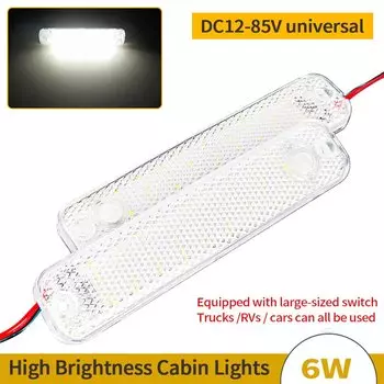 12-85 В 36 светодиодный внутренний светильник с переключателем, светодиодный светильник для салона автомобиля, освещение для кемпинга, автомобильный потолочный светильник, чтение