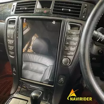 12,8-дюймовый автомобильный радиоприемник, стерео аудиоэкран Tesla для Toyota Crown S180 2003-2008, Android 14, автомобильный мультимедийный плеер, GPS, правый руль