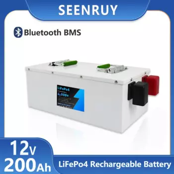 12,8 В, Ач, литиевая батарея Lifepo4 с а BMS, 12 В, для RV, ксеноновая лампа, инвертор для хранения солнечной энергии