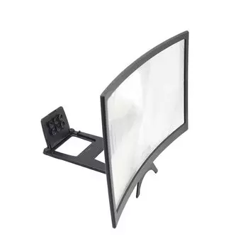 12-дюймовое увеличительное стекло с высоким разрешением, увеличительное стекло с 3D изображением зрительной проекции, изогнутое увеличительное стекло