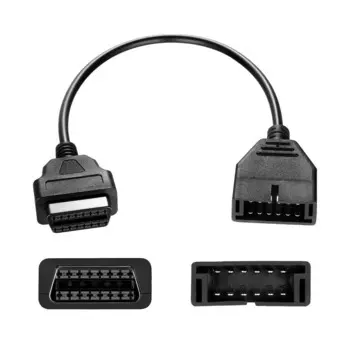 12-контактный автомобильный диагностический разъем OBD1 на 16-контактный OBD2 конвертер адаптер кабель для диагностического сканера для Gm