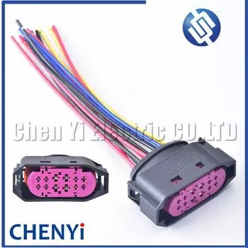 12-контактный ксеноновый разъем для фар, поддержка провода, розетка LCA, вилка жгута проводов 1J 0941165 1J0 941 165 969340 969708 Для VW Audi