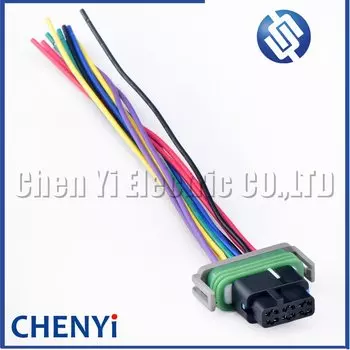 12-контактный женский автомобильный водонепроницаемый миниатюрный разъем для мотоцикла, тахометр, разъем жгута проводов DJ7127A-0,8-21 для Harley