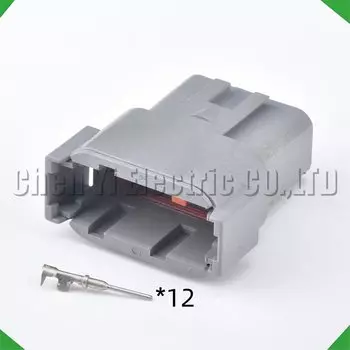 12 контактов мужской женский автомобильный водонепроницаемый разъем герметичная Проводная штепсельная Вилка 15 см провода для Deutsch DTM